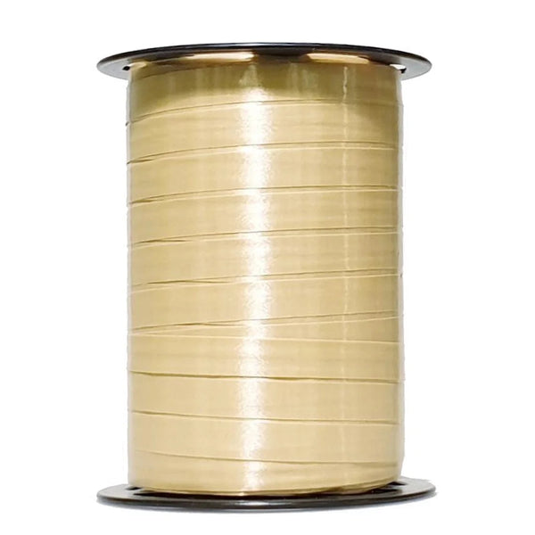 Bolduc satiné 250 m coloris Beige pour emballage cadeau sobre et élégant
