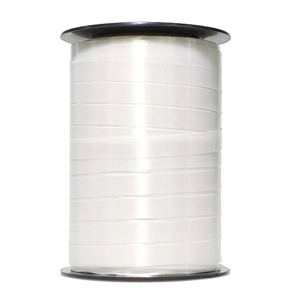 Bolduc satiné 250 m coloris Blanc pour emballage cadeau boutique