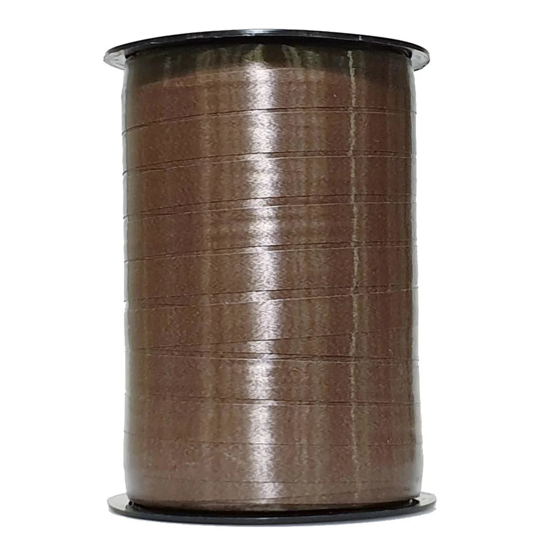Bolduc satiné 250 m coloris Chocolat pour emballage cadeau boutique
