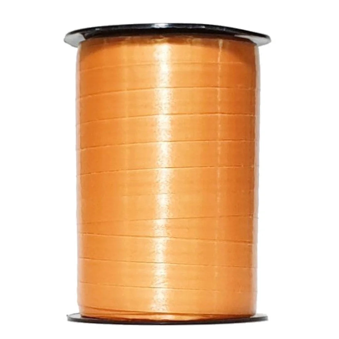 Bolduc satiné 250 m coloris Orange pour emballage cadeau et décoration