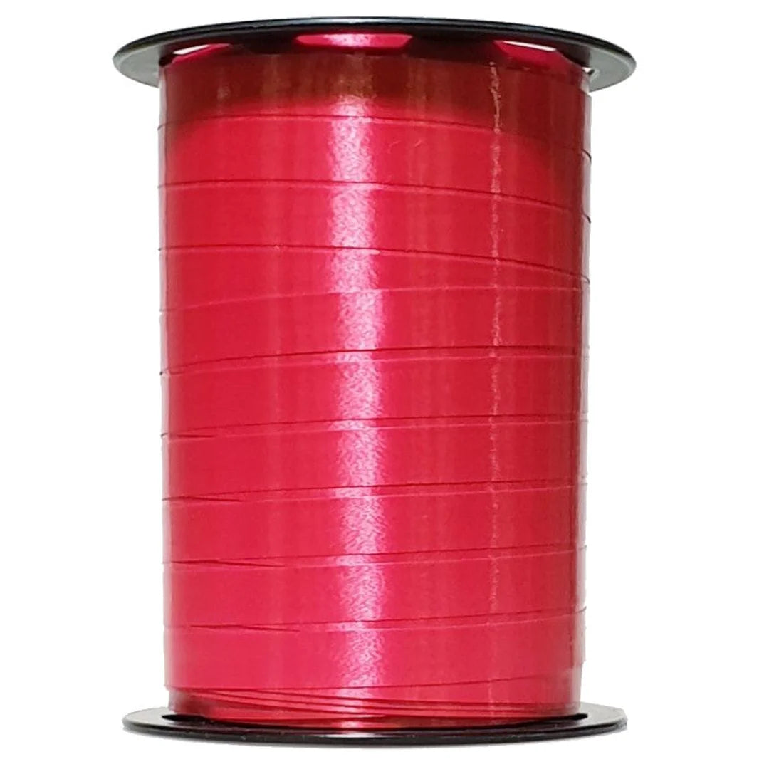Bolduc satiné 250 m coloris Rouge pour emballage cadeau professionnel