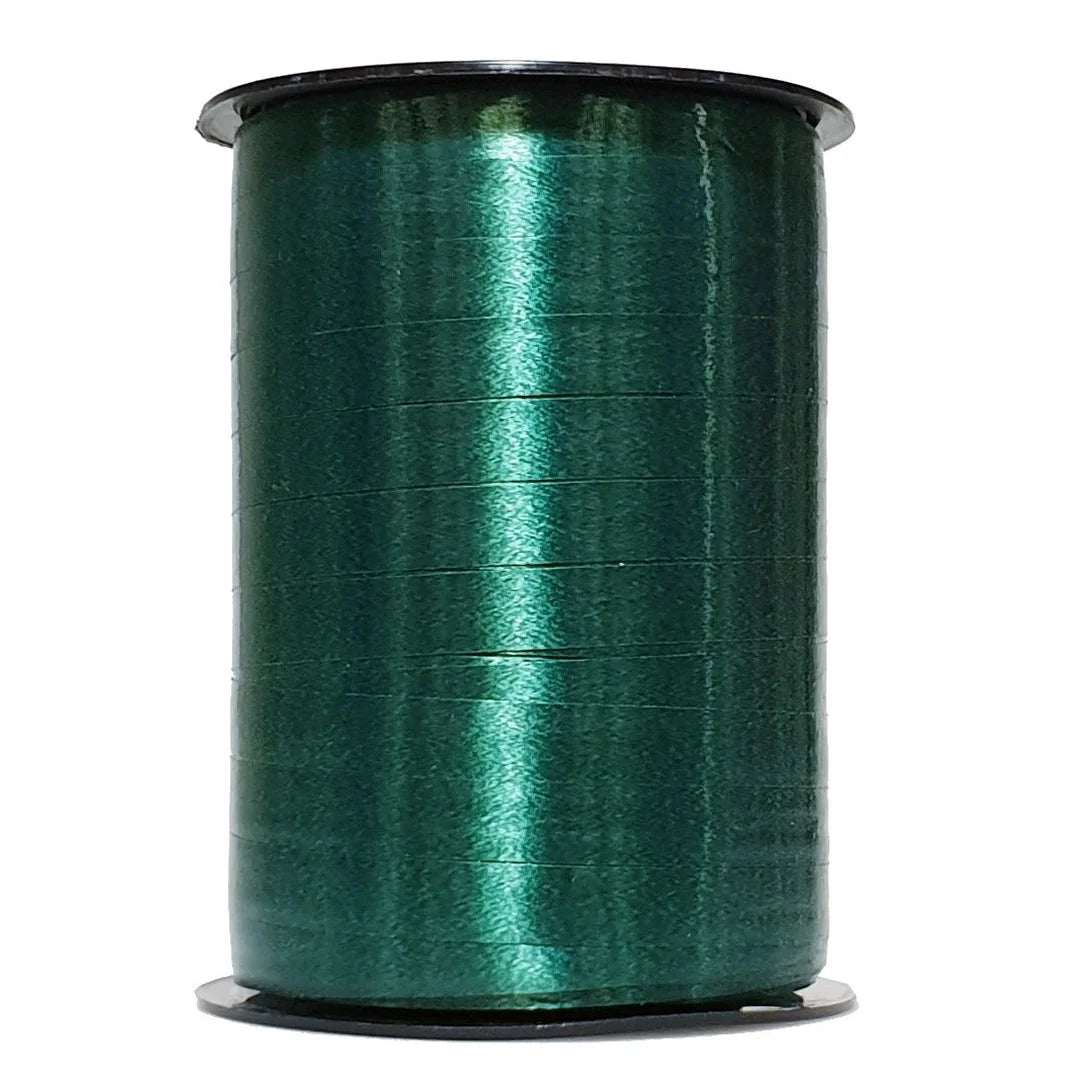 Bolduc satiné 250 m coloris Sapin pour emballage cadeau de Noël professionnel