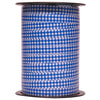 Bobine de bolduc imprimé vichy bleu 10 mm × 225 m pour fleuristes et boutiques cadeaux