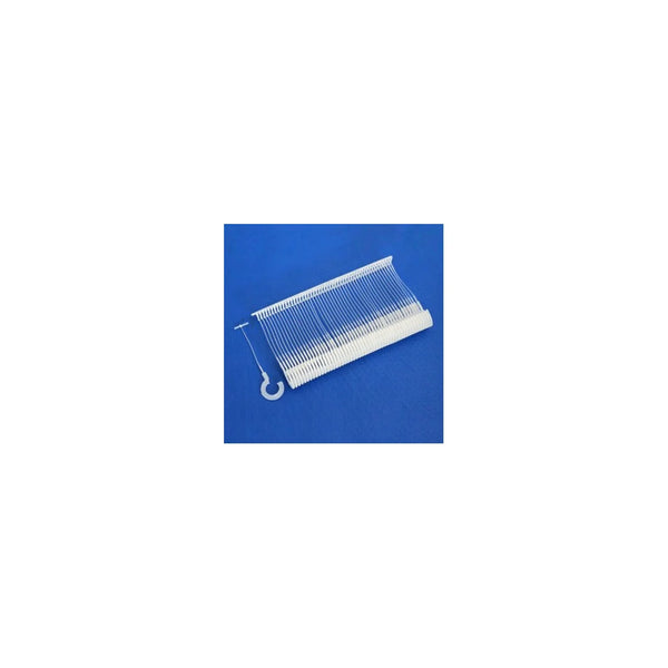 Brides à crochet standard transparentes 35 mm pour pistolet étiqueteur, lot de 5000 pièces