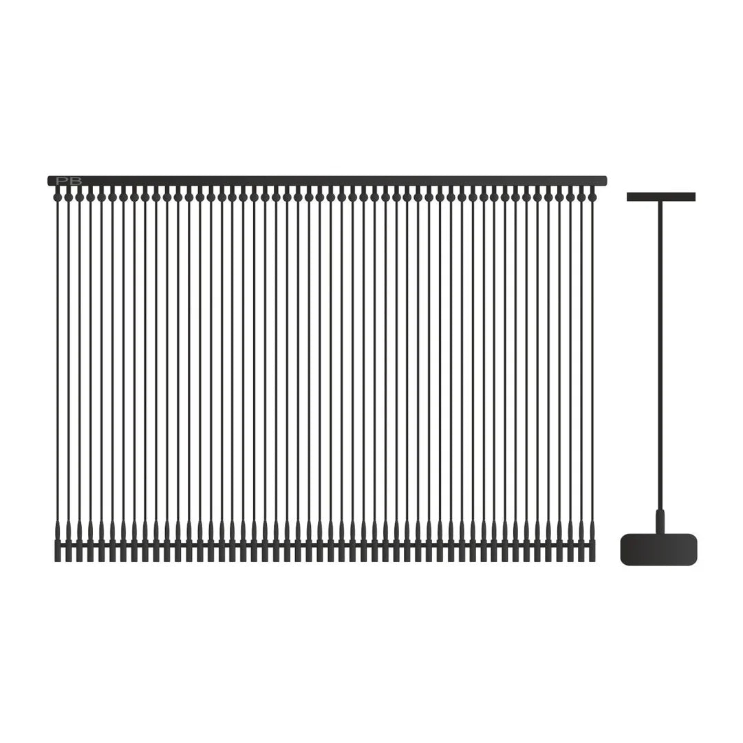 Brides standard noires 40 mm pour pistolet textile — carton de 5 000 pièces, polypropylène