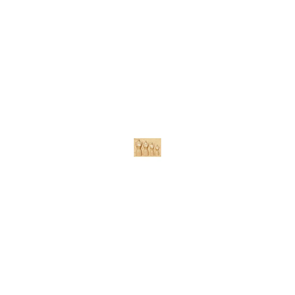 Buste miniature femme kraft 43 cm — support de présentation pour bijouterie et boutique d'accessoires