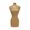 Buste miniature femme recouvert de papier kraft naturel pour présentation de bijoux sur comptoir