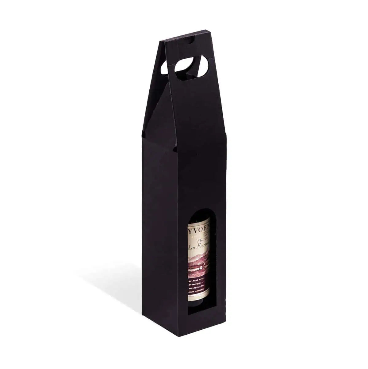 carton portatif pour bouteilles disponible en 2 couleurs et 3 formats, robuste et élégant, idéal cavistes, épiceries fines et coffrets cadeaux
