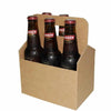 Carton portatif pour 6 petites bouteilles 33cl, idéal coffret cadeau caviste et épicerie fine