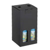 carton portatif noir pour petites bouteilles, emballage élégant et pratique, disponible en 2 formats, idéal brasseurs, cavistes, épiceries fines et coffrets cadeaux