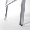 Chevalet publicitaire double face en aluminium éloxé noir, format A2, coins biseautés