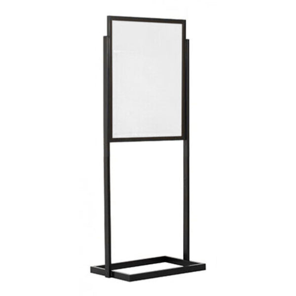 Chevalet publicitaire noir double face pour affiches A1 et B2
