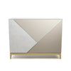 Comptoir Trick2 blanc mat avec plateau en verre pour espace d'accueil professionnel