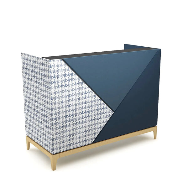 Comptoir de vente Trick1 personnalisable pour boutique professionnelle, L140 cm H108 cm