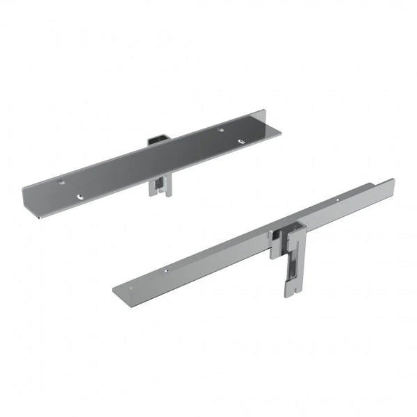 Paire de consoles centrées 300 mm pour structure Triplo autoportante, disponible en 5 finitions
