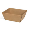 Corbeille de présentation en carton kraft brun pour panier garni et coffret cadeau professionnel