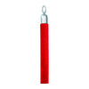 Corde velours rouge 150 cm avec embouts chromés pour poteau d'accueil de guidage professionnel