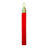 Corde velours rouge 150 cm avec embouts dorés pour poteau d'accueil classique
