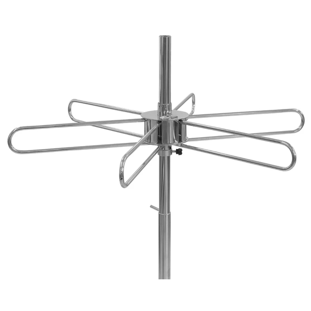 Couronne antivol 6 tiges fermable en métal chromé Ø 66 cm pour portant magasin réf. 811