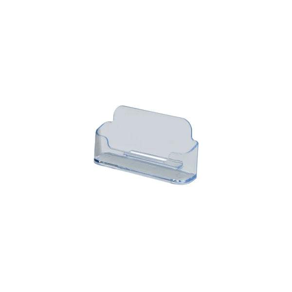 Distributeur de cartes de visite acrylique 1 casier horizontal pour comptoir professionnel