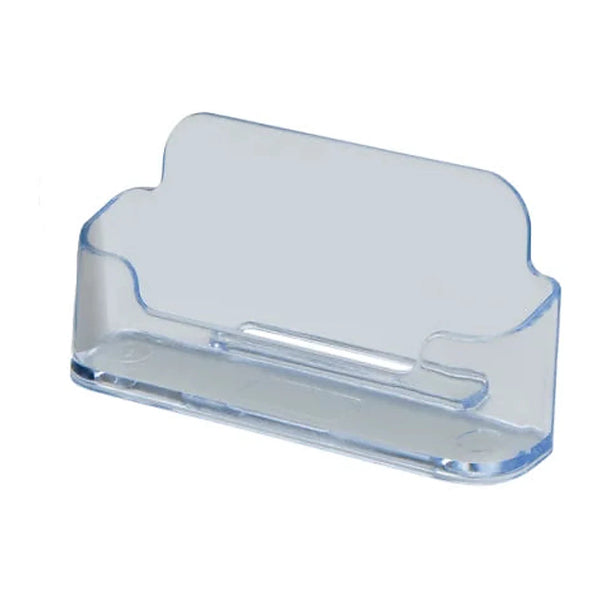 Distributeur de cartes de visite acrylique 1 casier horizontal pour comptoir professionnel