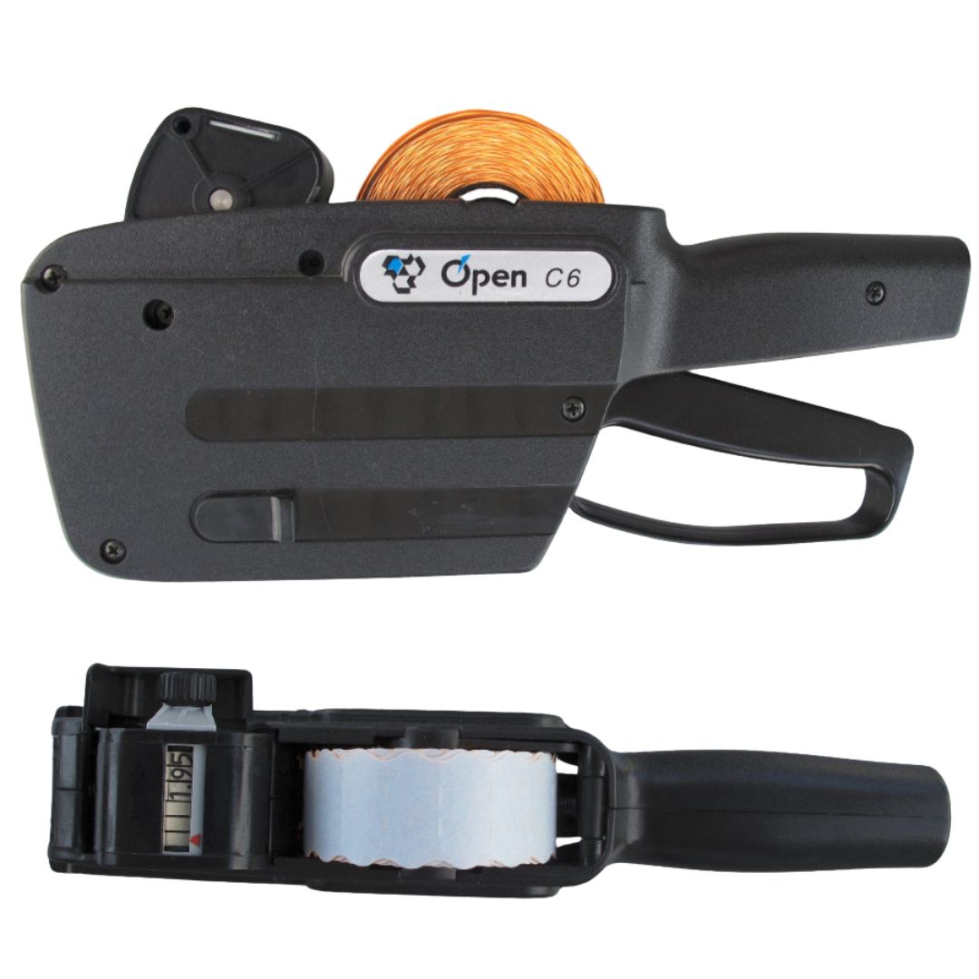 Etiqueteuse manuelle Open C6 1 ligne 6 caractères pour affichage des prix