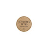 Étiquettes adhésives rondes Joyeuses Fêtes kraft 35 mm, boîte de 500, pour sacs et pochettes cadeaux
