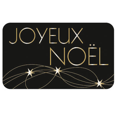Boîte de 500 étiquettes adhésives Joyeux Noël pour emballage cadeau