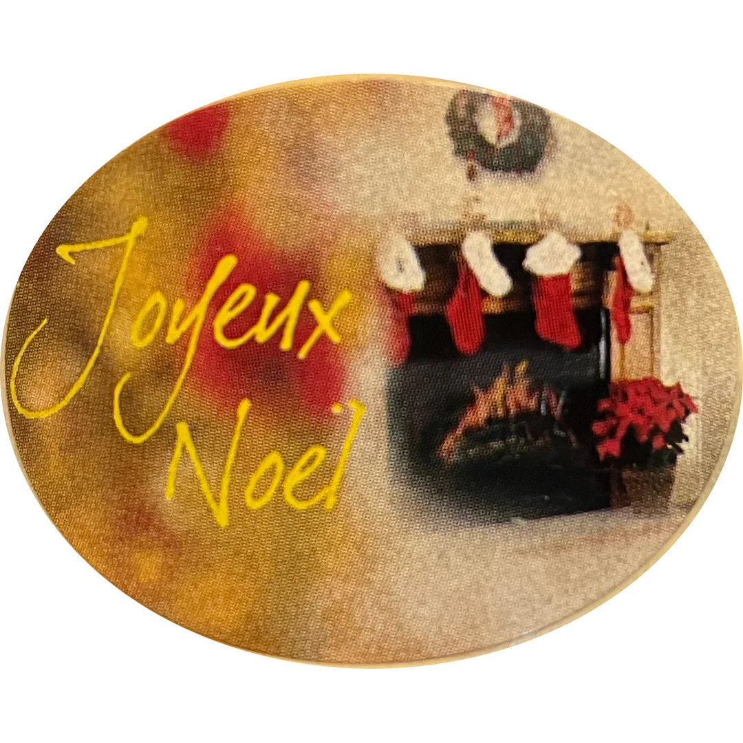 Étiquettes autocollantes Joyeux Noël formats assortis pour emballages cadeaux professionnels