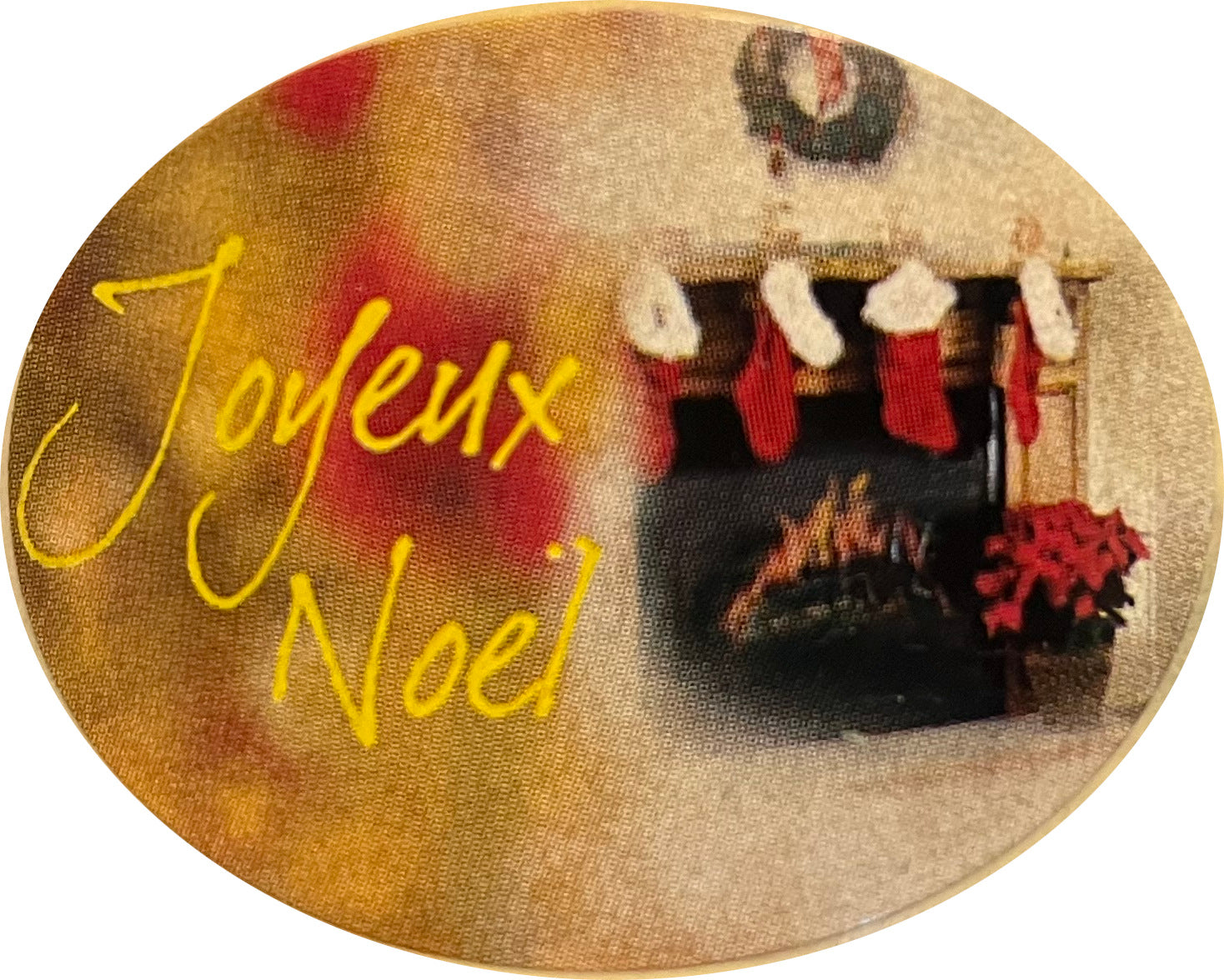 Boîte de 500 étiquettes adhésives Joyeux Noël pour emballage cadeau