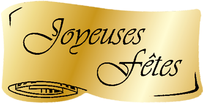 Boîte de 500 étiquettes adhésives Joyeuses Fêtes pour emballage cadeau