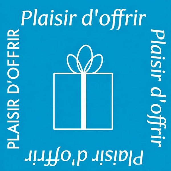 Étiquettes autocollantes Plaisir d'offrir carrées colorées pour emballage cadeau professionnel