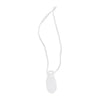 Étiquettes blanches à fil format ovale 11×24 mm pour étiquetage bijoux en magasin