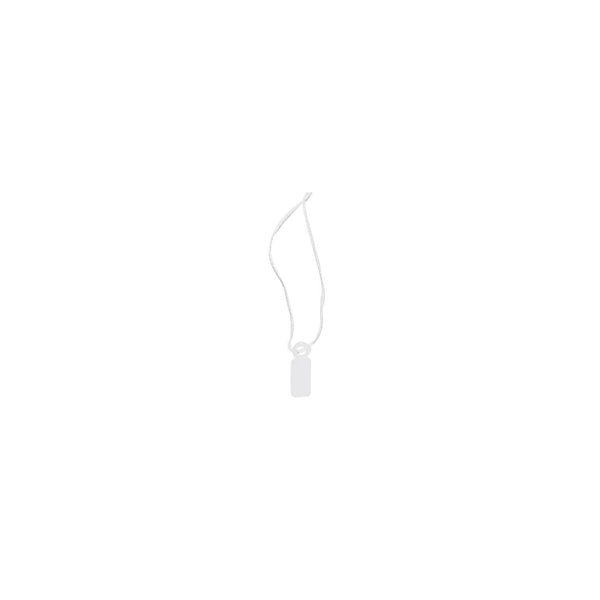 Étiquettes carton blanches à fil format rectangle 7×19 mm pour petits articles et accessoires