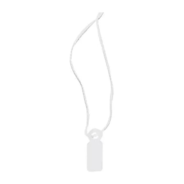 Étiquettes carton blanches à fil format rectangle 7×19 mm pour petits articles et accessoires