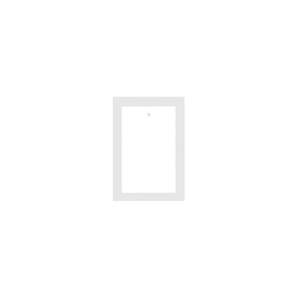 Étiquettes carton blanches à trou 45x70 mm, grammage 250 g/m², lot de 1000 pièces pour affichage de prix en magasin