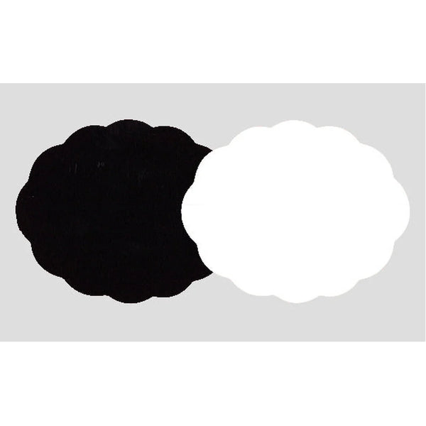 Étiquettes carton nuage deux formats 45x35 mm et 80x65 mm pour marquage prix en magasin