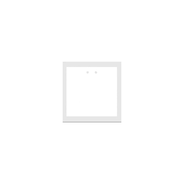 Étiquettes cavalières carton blanc à trous 76x38 mm pliées, lot de 100, pour marquage prix en magasin