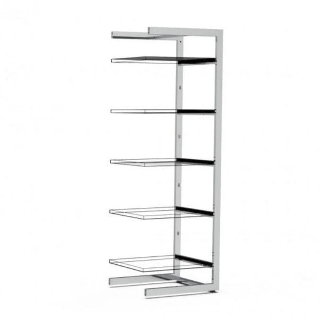 Extension Bigshop H185 cm 5 rayons, largeur 67 cm, structure autoportante modulaire magasin
