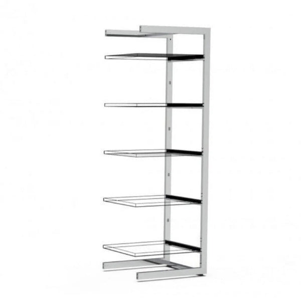 Extension Bigshop H185 cm 5 rayons, largeur 67 cm, structure autoportante modulaire magasin