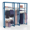 Extension système Triplo autoportant H246 cm finition noir mat, largeur 107 cm