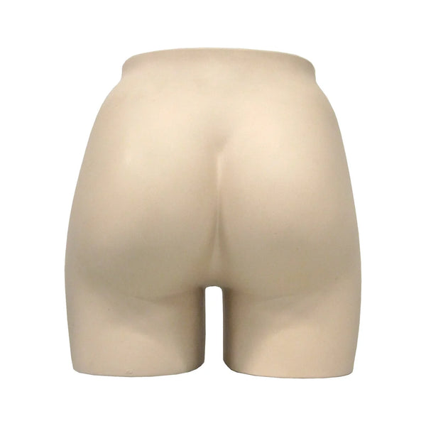 Support fessier femme en acrylique finition chair pour présentation lingerie et prêt-à-porter