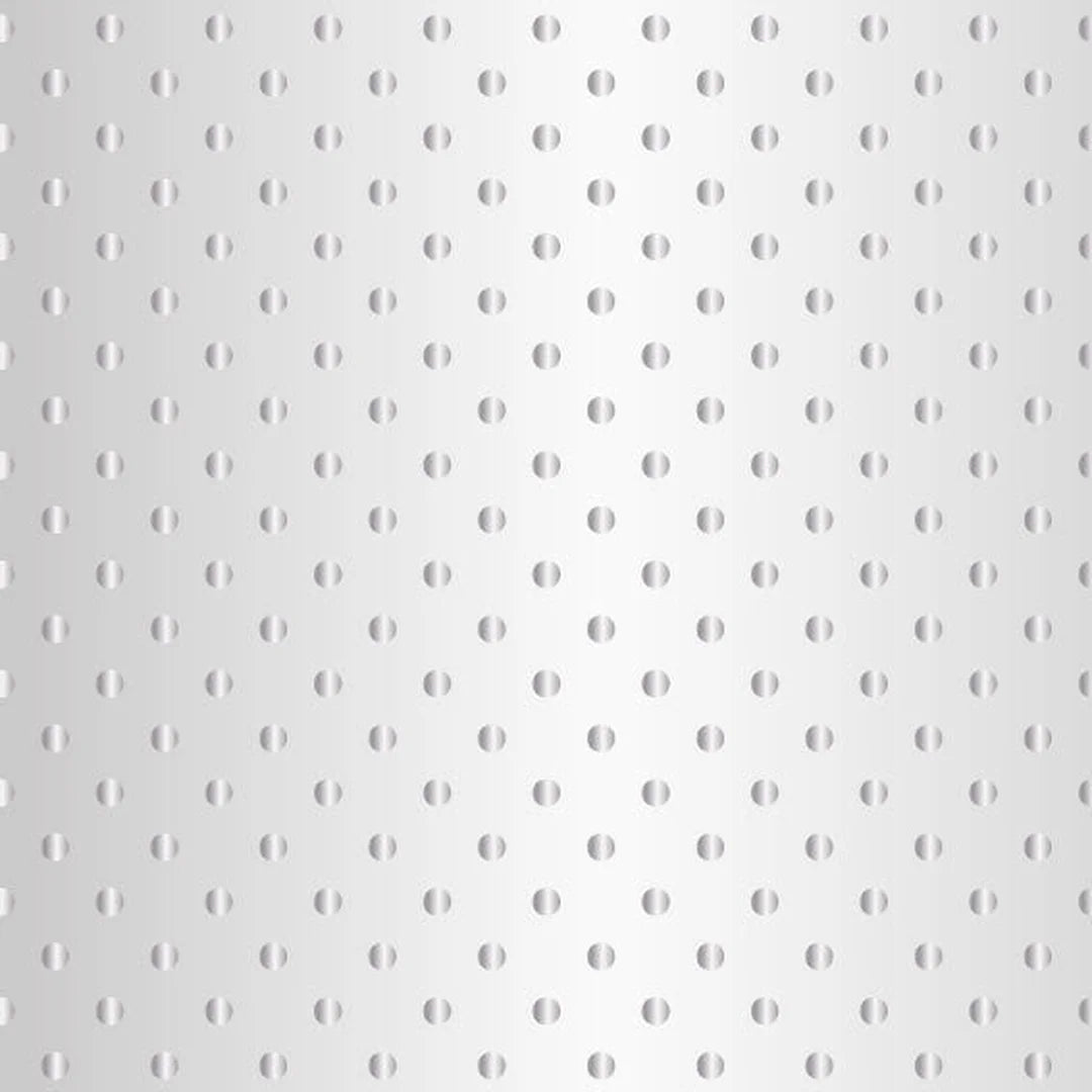 Rouleau film polypro transparent imprimé motif pois argent 70 cm largeur professionnel