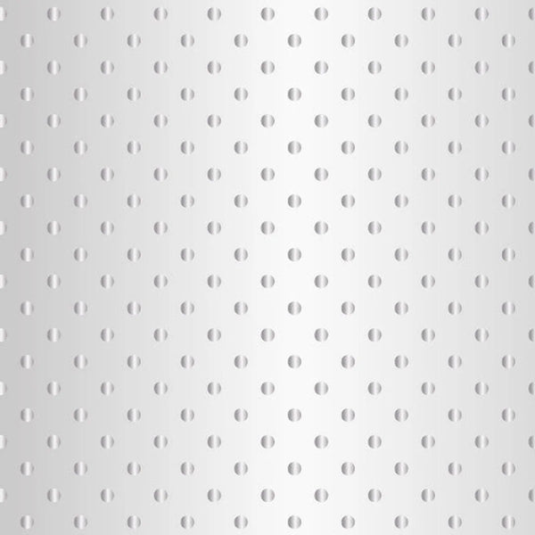 Rouleau film polypro transparent imprimé motif pois argent 70 cm largeur professionnel