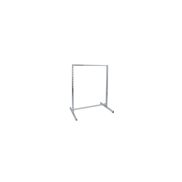 Gondole lourde crémaillère professionnelle largeur 120 cm, finition noir mat, usage magasin