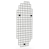 Grille murale métal noir mat 90 × 200 cm, fixation murale ou plafond
