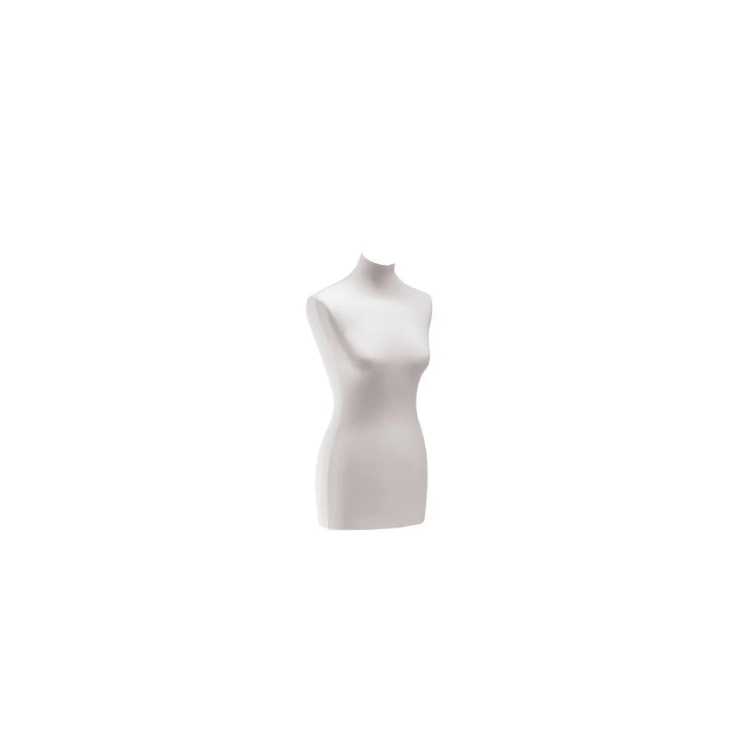 Housse pour buste mannequin femme coloris blanc, jersey élastique, usage boutique professionnel