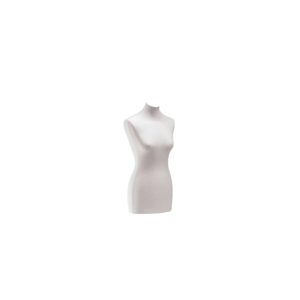 Housse pour buste mannequin femme coloris blanc, jersey élastique, usage boutique professionnel