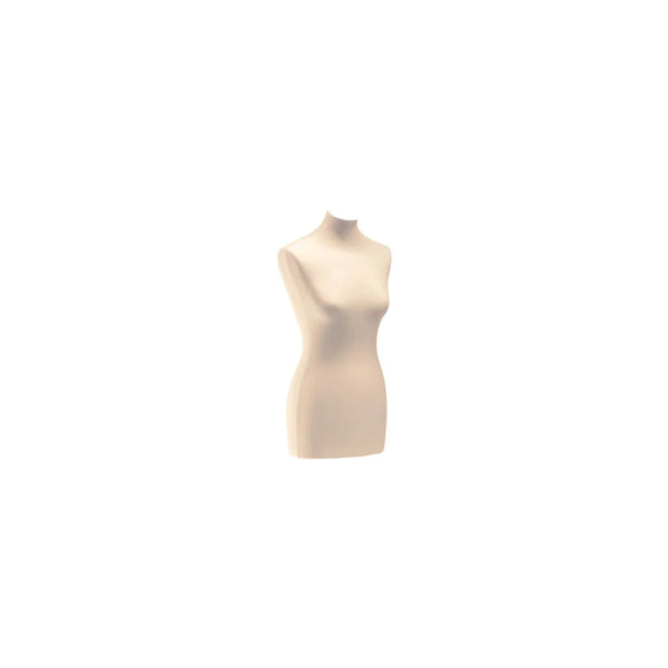 Housse de remplacement pour buste mannequin femme, coloris écru, jersey élastique taille unique
