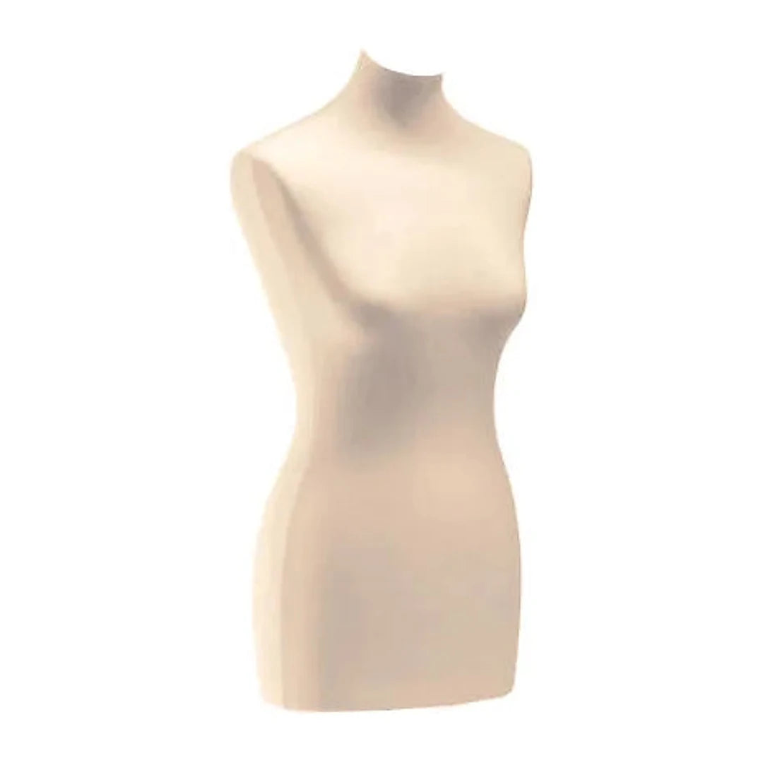 Housse de remplacement pour buste mannequin femme, coloris écru, jersey élastique taille unique